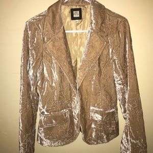 Velour dressy jacket/ blazer